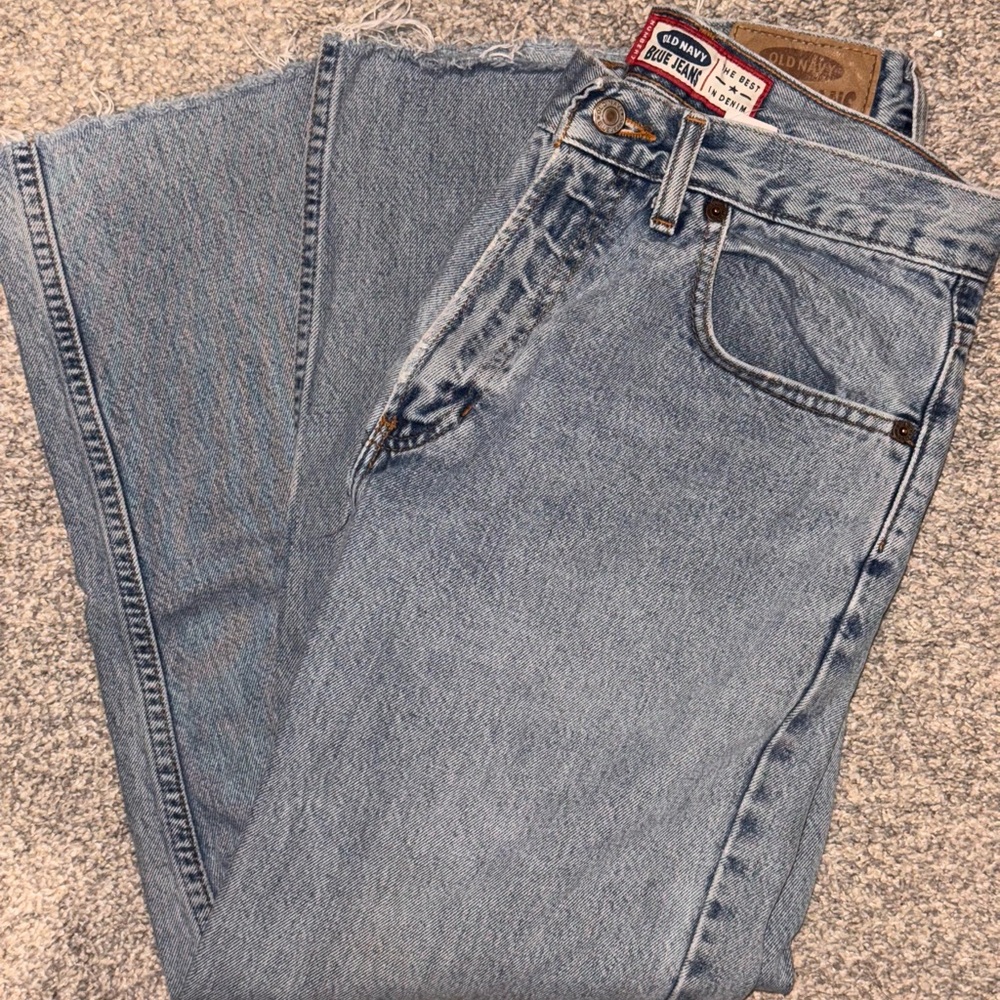 Old Navy Women's Light Blue Straight Leg Jeans